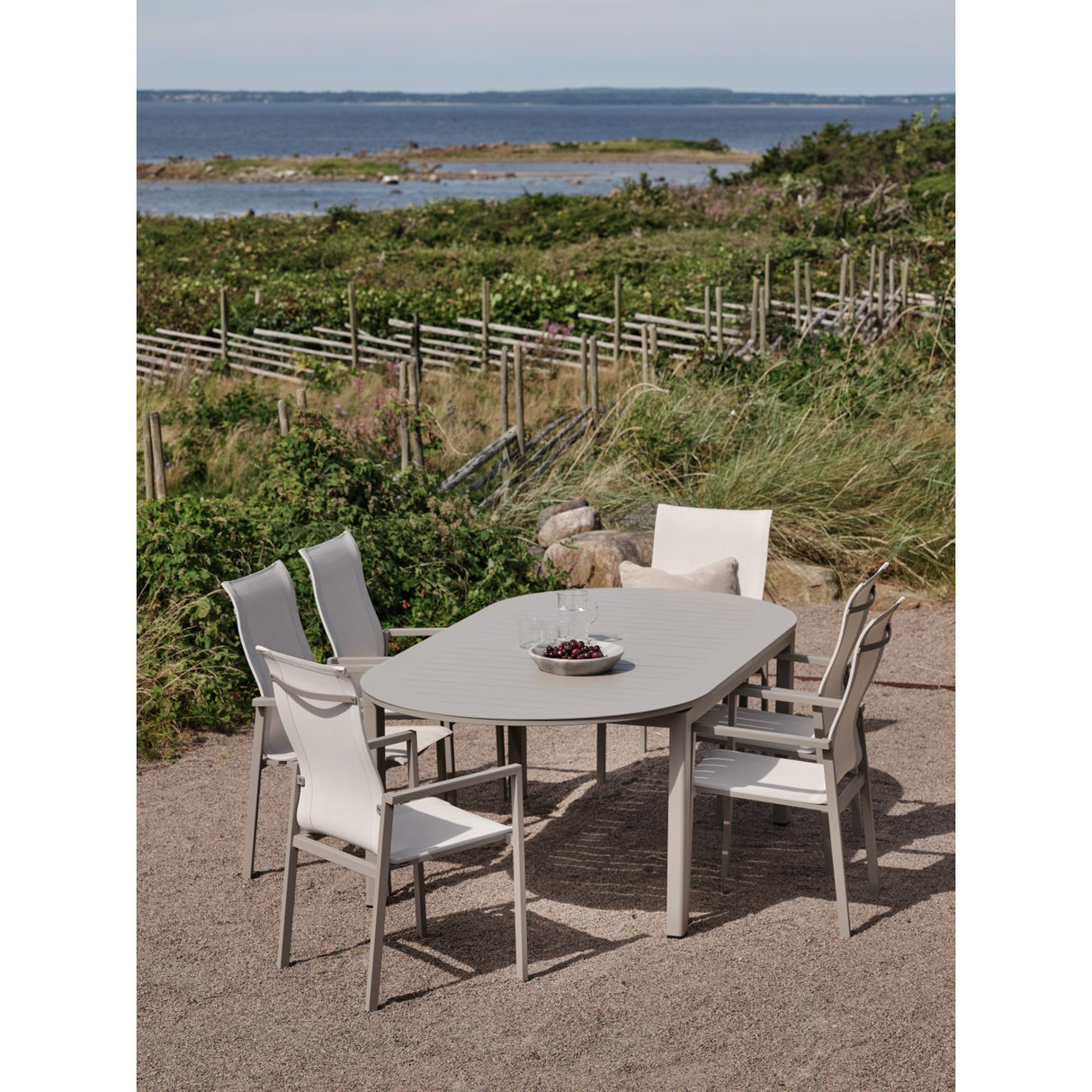 Lomma Elipse 220-280x110 cm Utebord Khaki