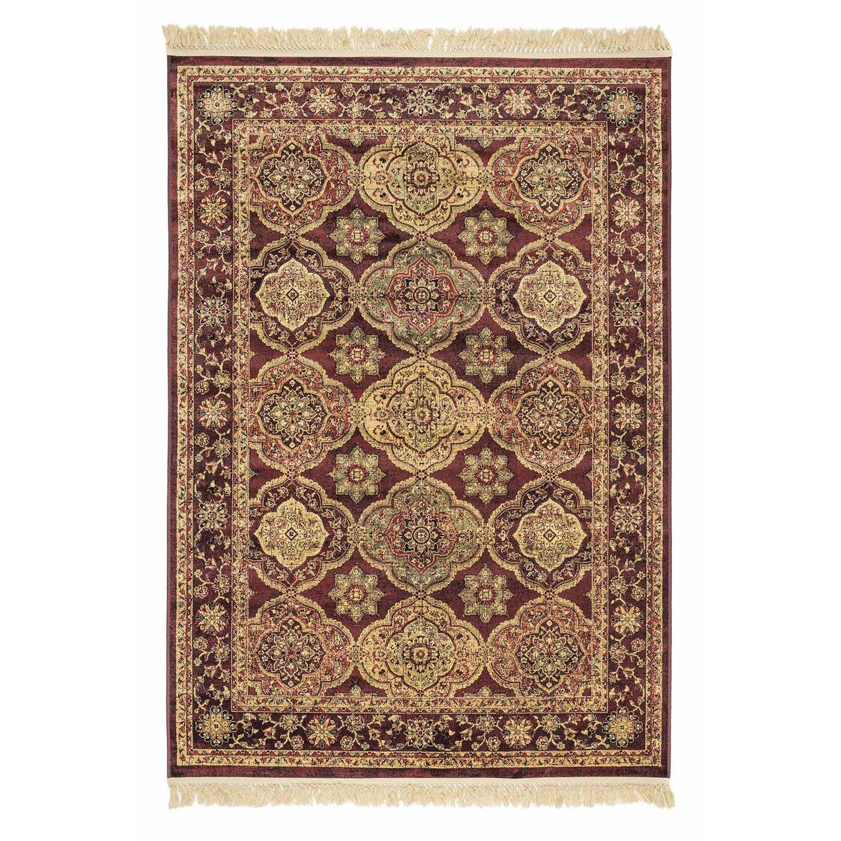 Edith Röd Konstsilkesmatta