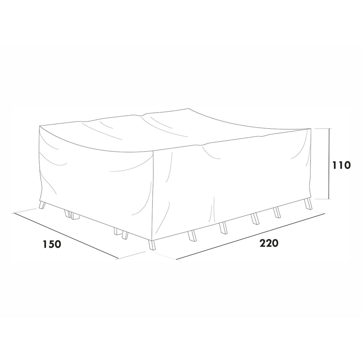 Möbelskydd Hånger Matgrupp Hög Grå