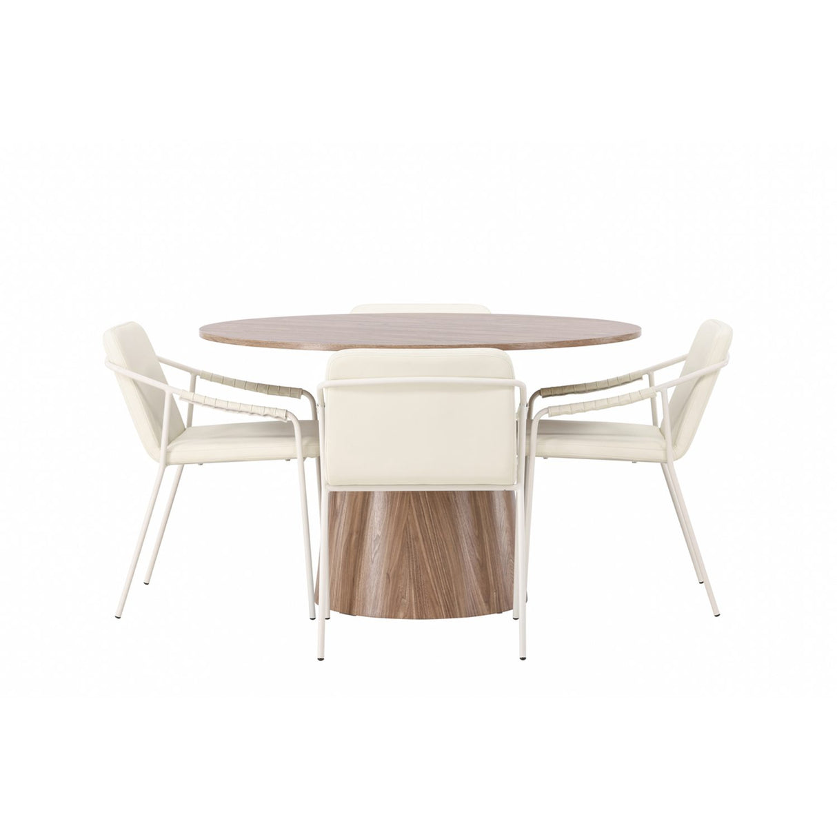 Lanzo, Tvist Rund matgrupp Beige, Natur, ⌀120