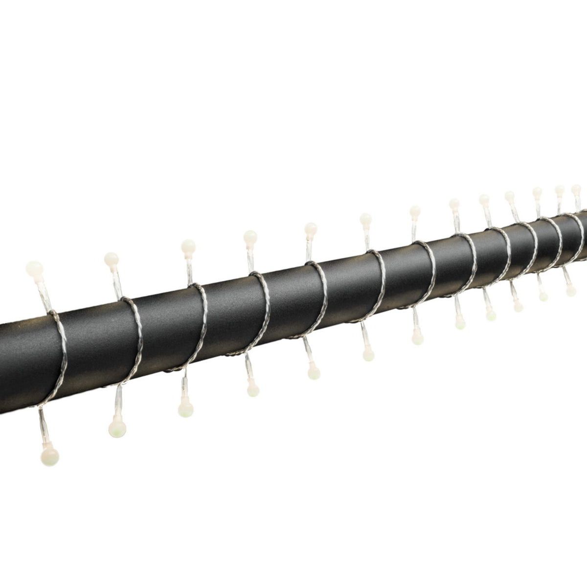 Mini Cherry LED 24V/IP44 Ljusslinga Ute 80 Lampor (6.32m), Varmvit/Transparent Kabel