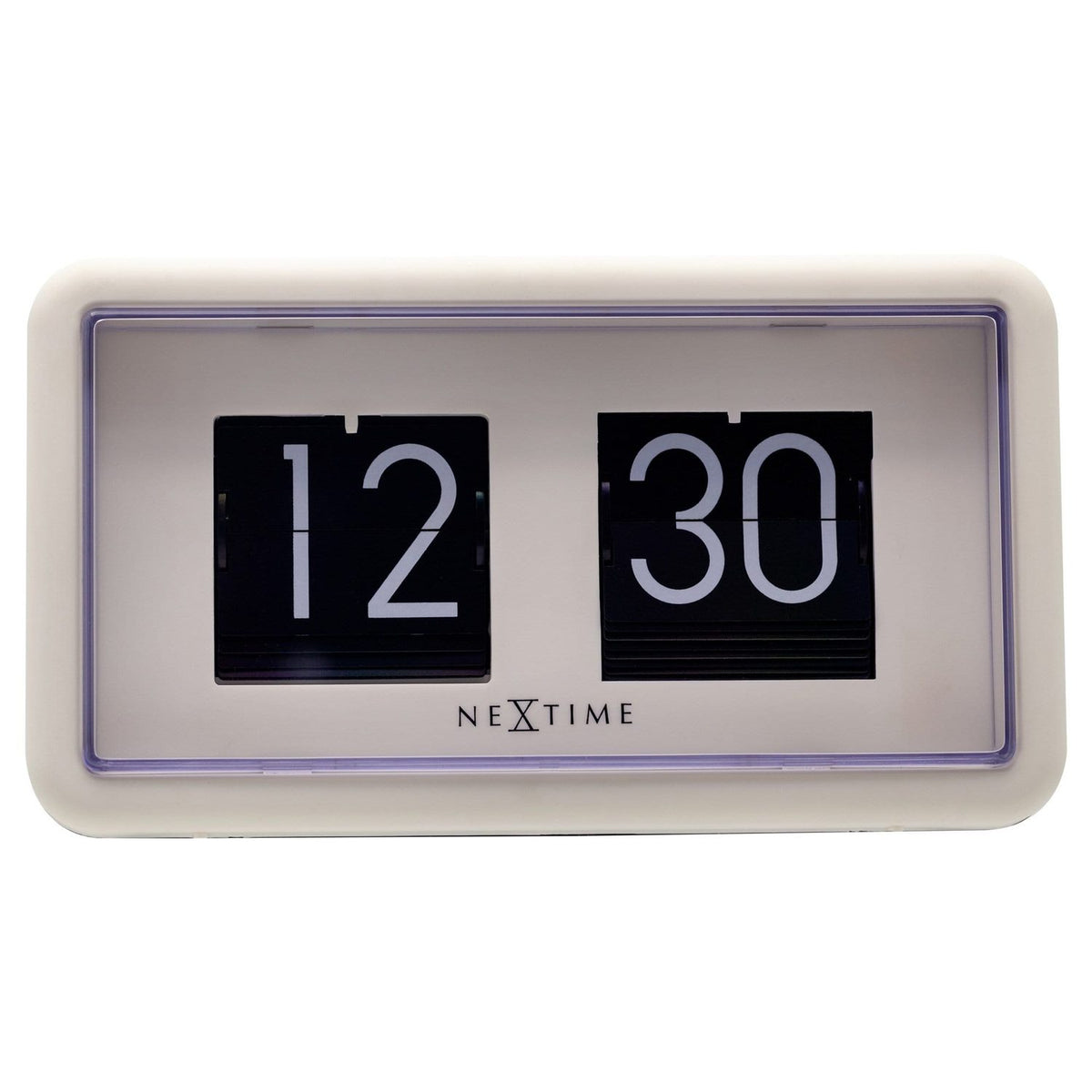Flip clock 24hr 18 cm Bords-/Väggklocka Vit