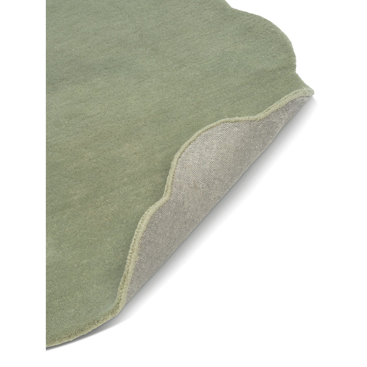 Shell Rund 120 cm Matta Grön