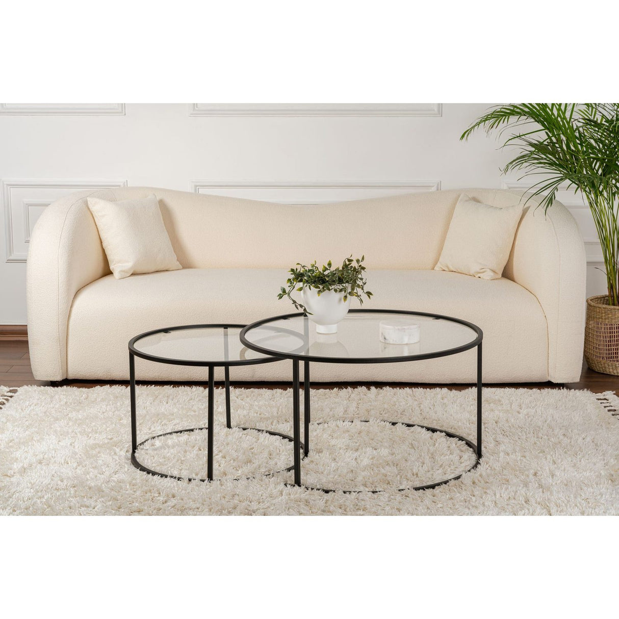 Nairobi Set (80 x 43 x 80 cm) Soffbordsset Svart