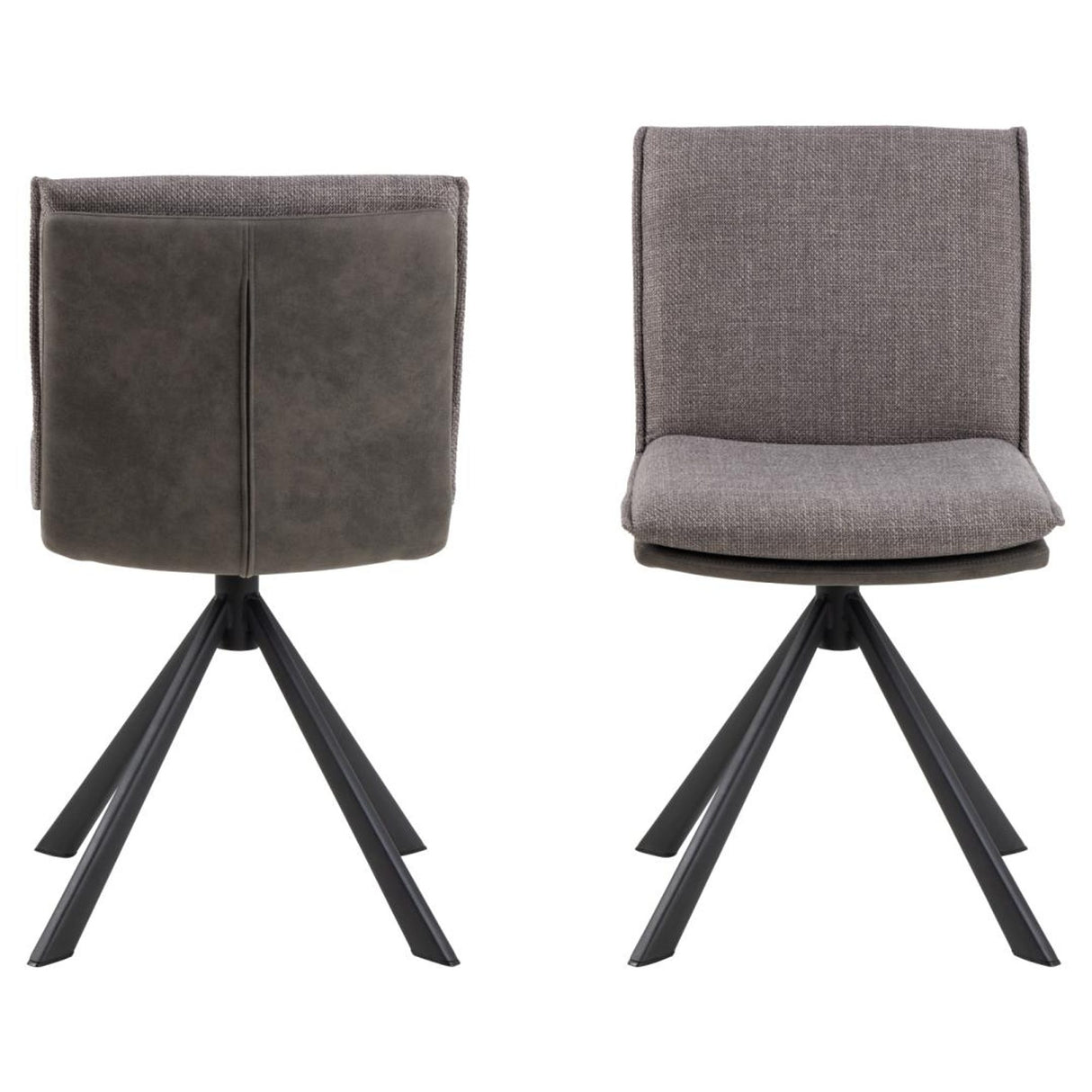 Cranston Matstol Basel tyg Ljusgrå-Brun