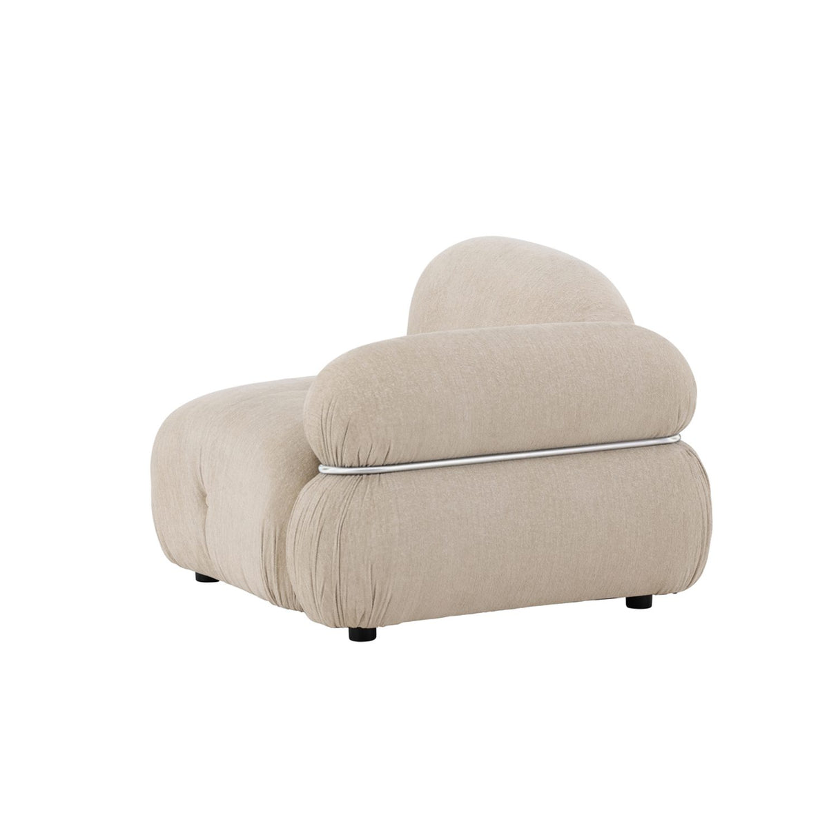 Mika Soffmodul Beige, Vänster Hörndel, Silver