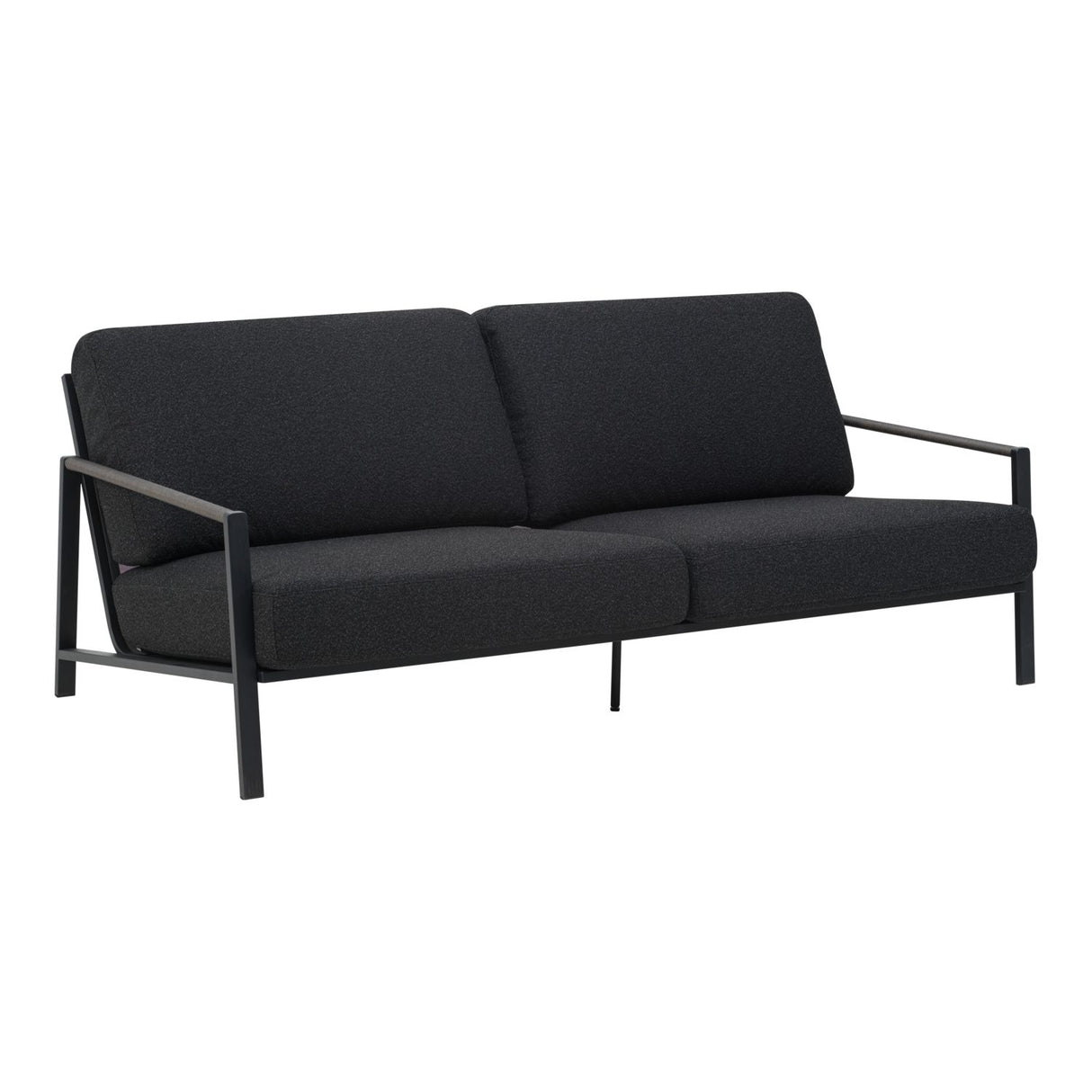Lyra 2,5-sits Soffa 193x99 cm Svart/Teddy Black