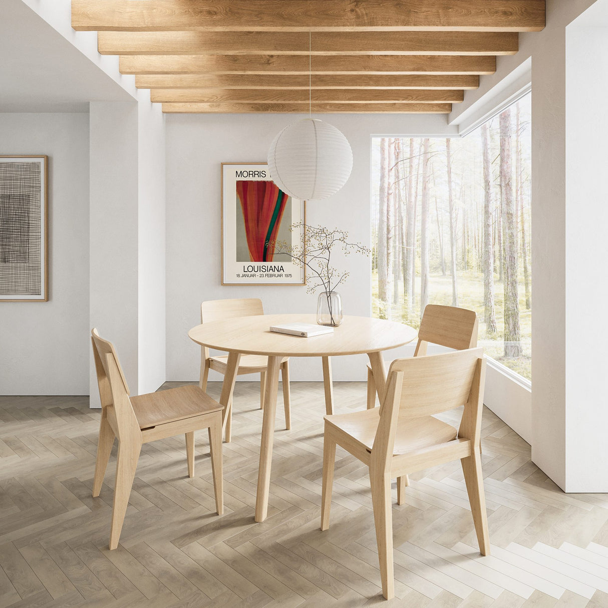 Elvo i Bambu Ø120 cm Runt Bord