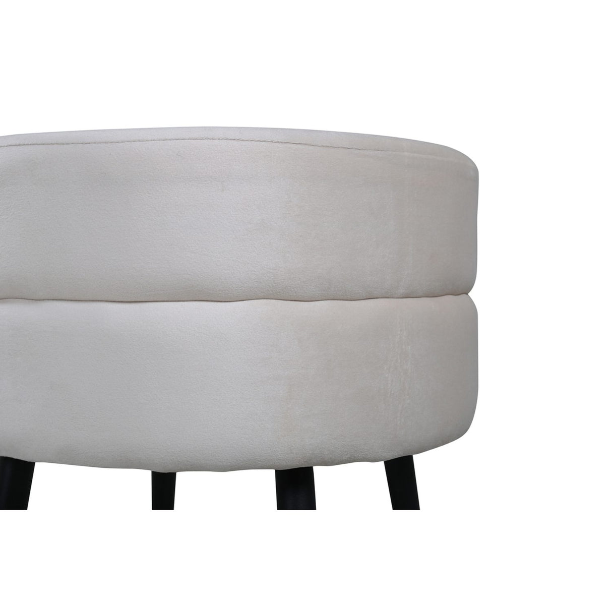 Pot Puff Ljusbeige, Polyestersammet