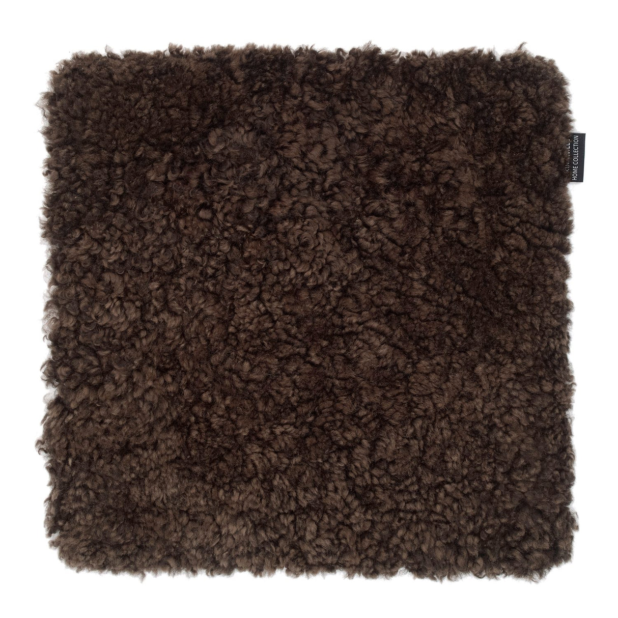 Curly Kvadrat Sittplätt Brown