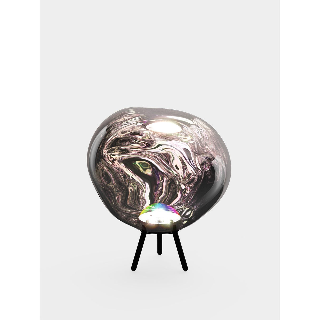 Melt Portabel lampa Silver/Dichroic/Black