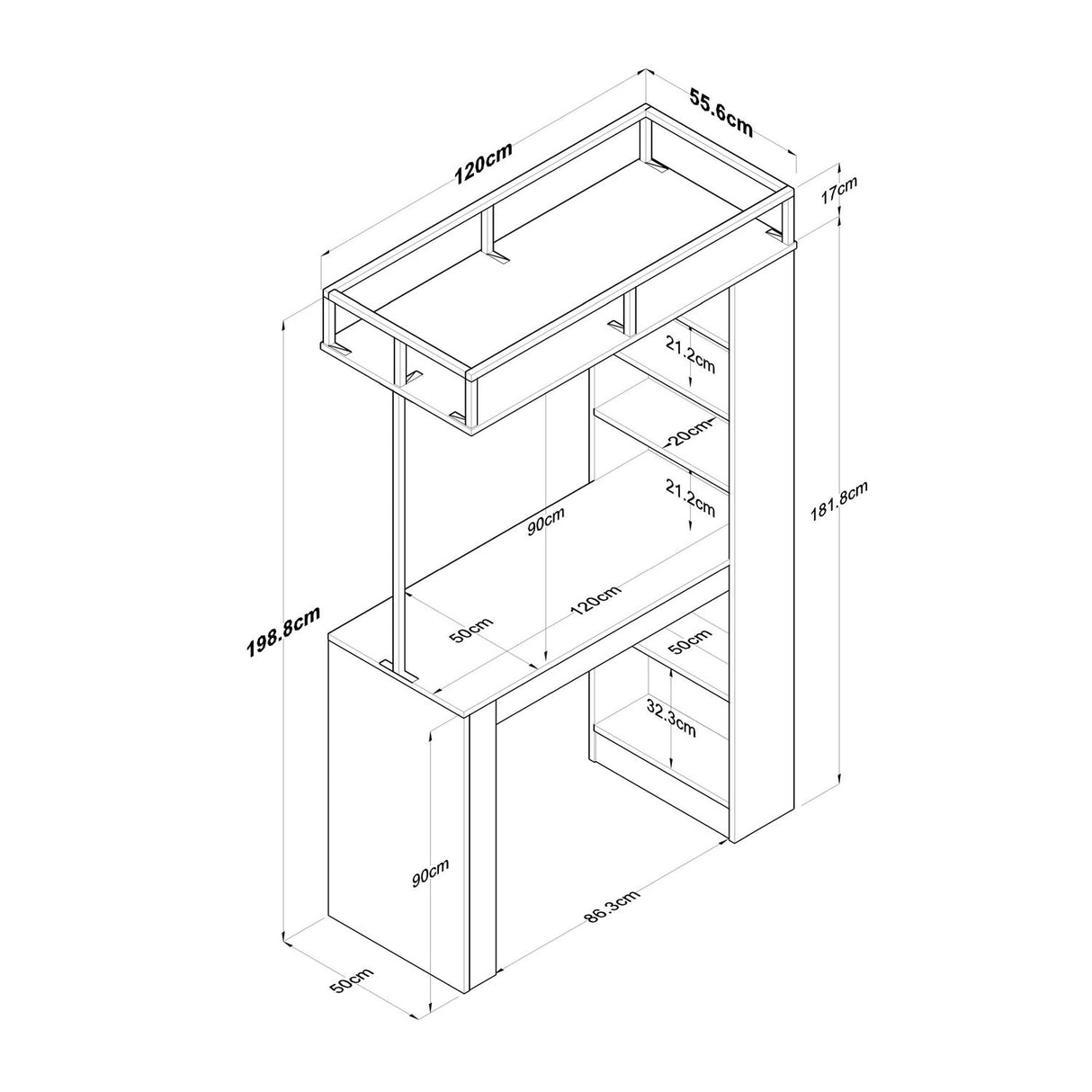 Feast Walnut / Svart Matbord