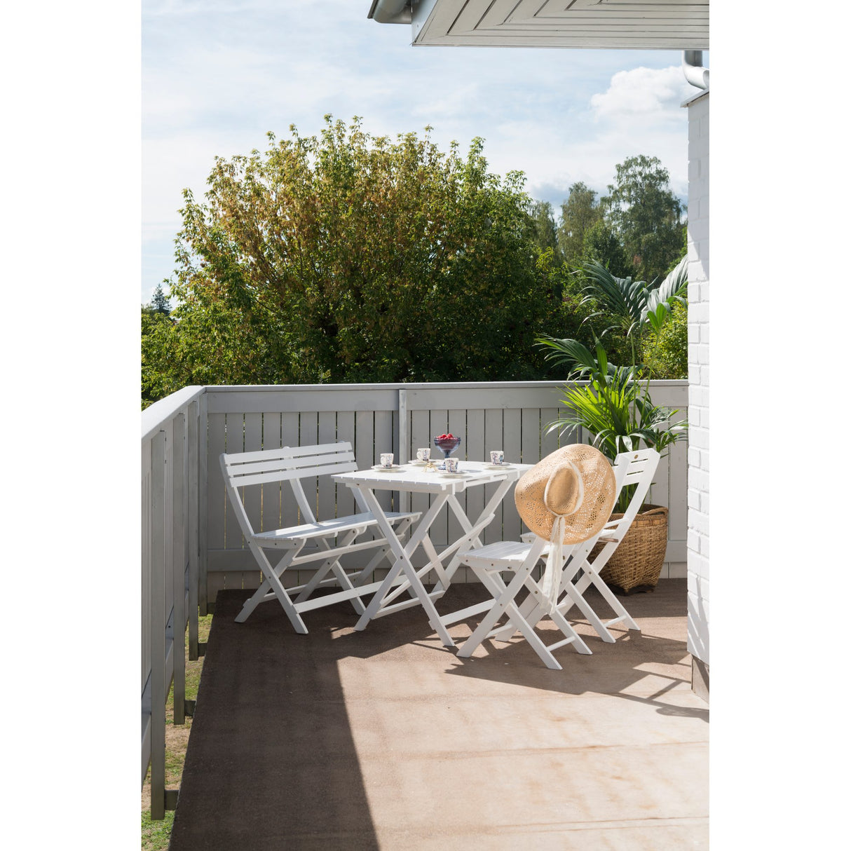 Åre Cafébord 95x72 cm Vit