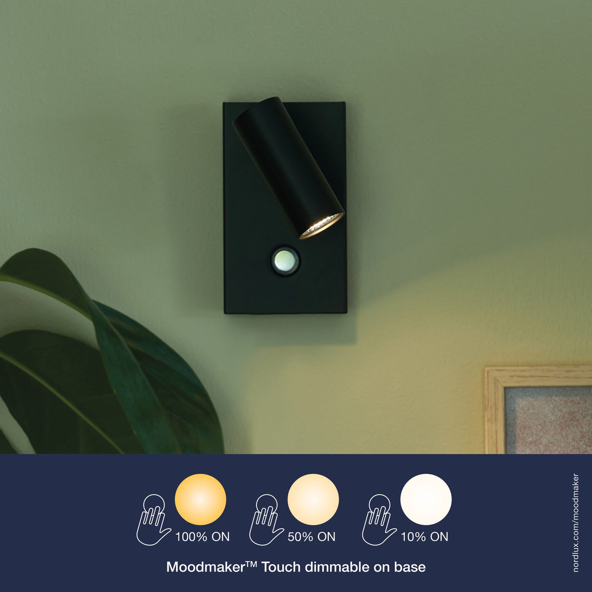 Omari Vägglampa Svart