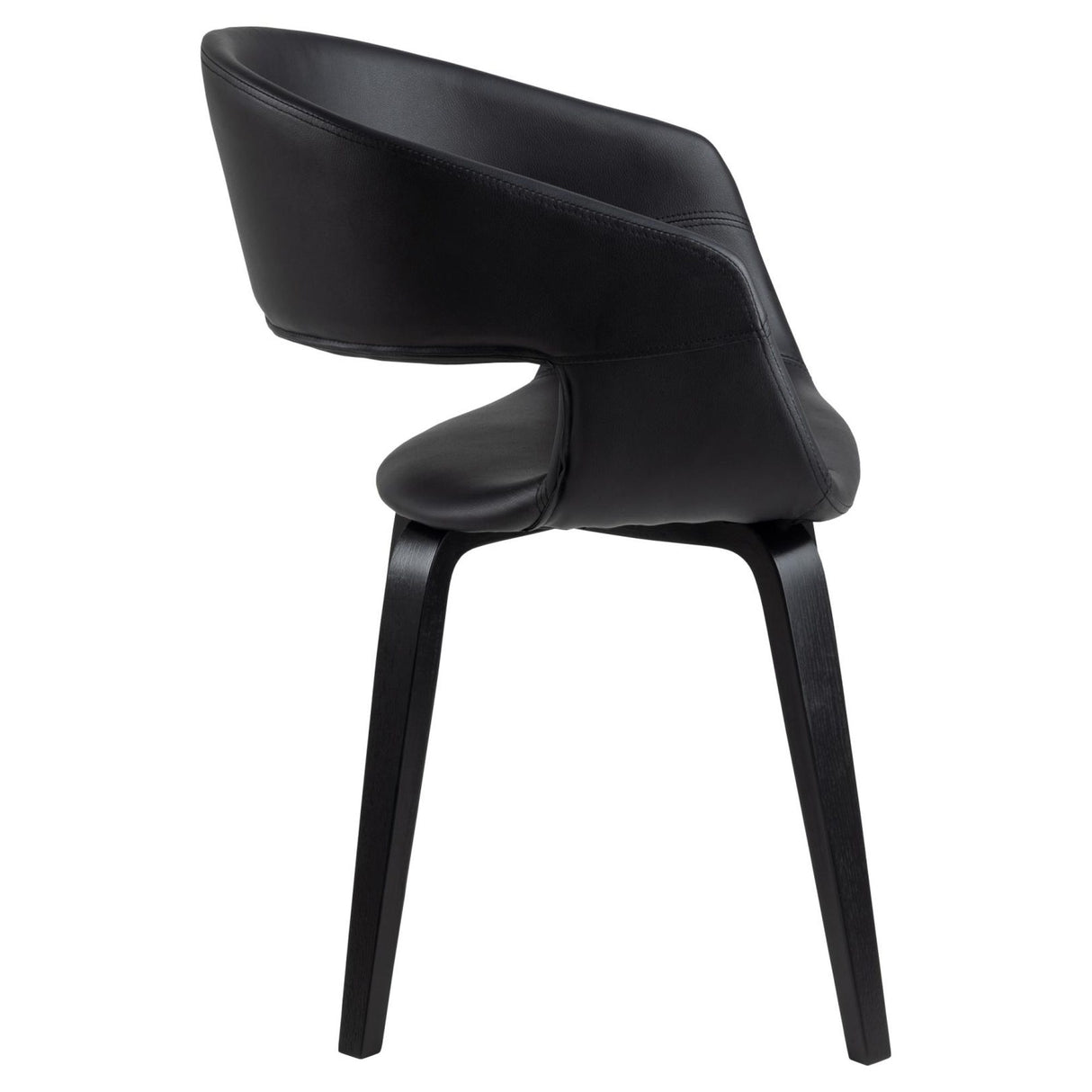 Ascue Karmstol PU Svart