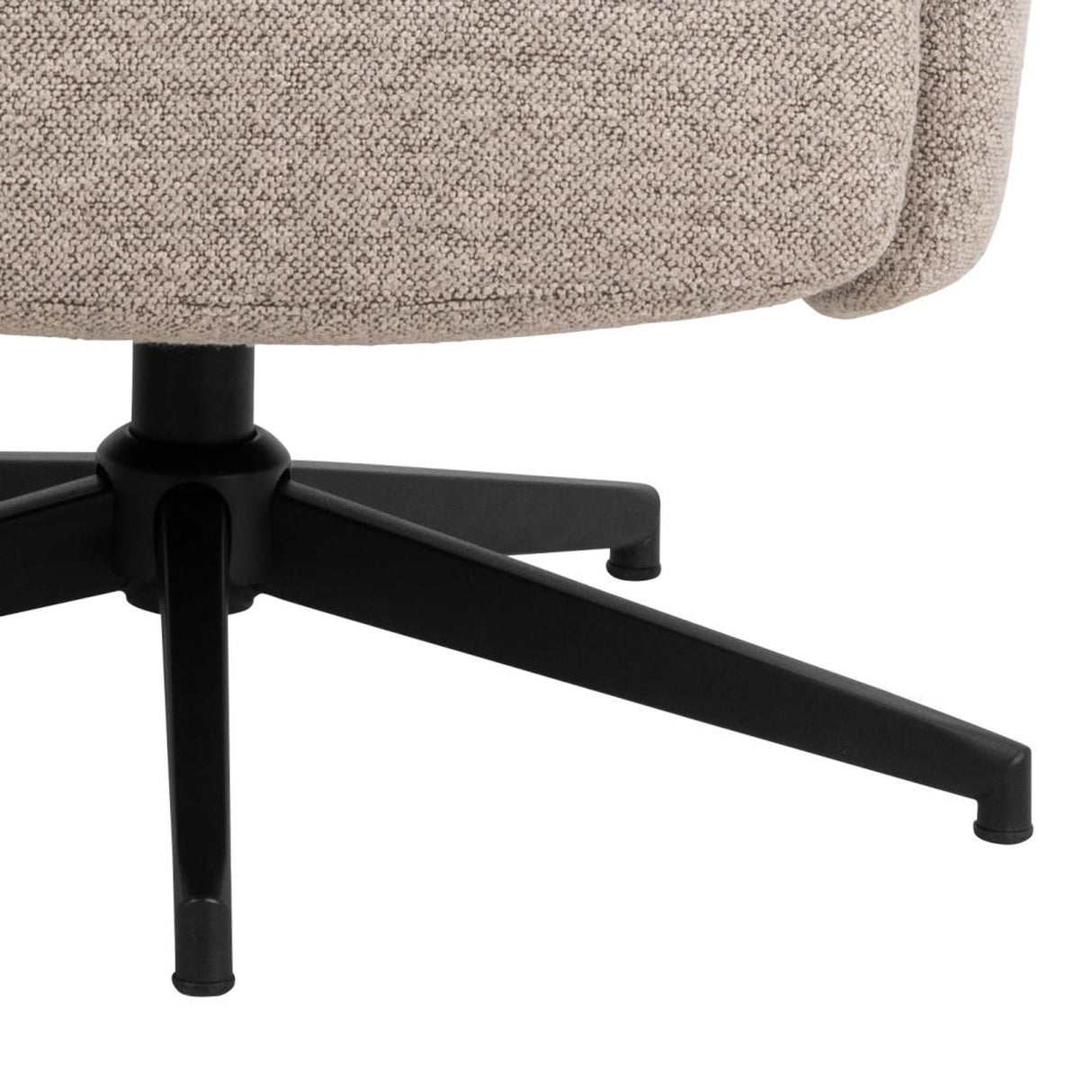 Randers Fåtölj med fotpall Monza tyg Beige