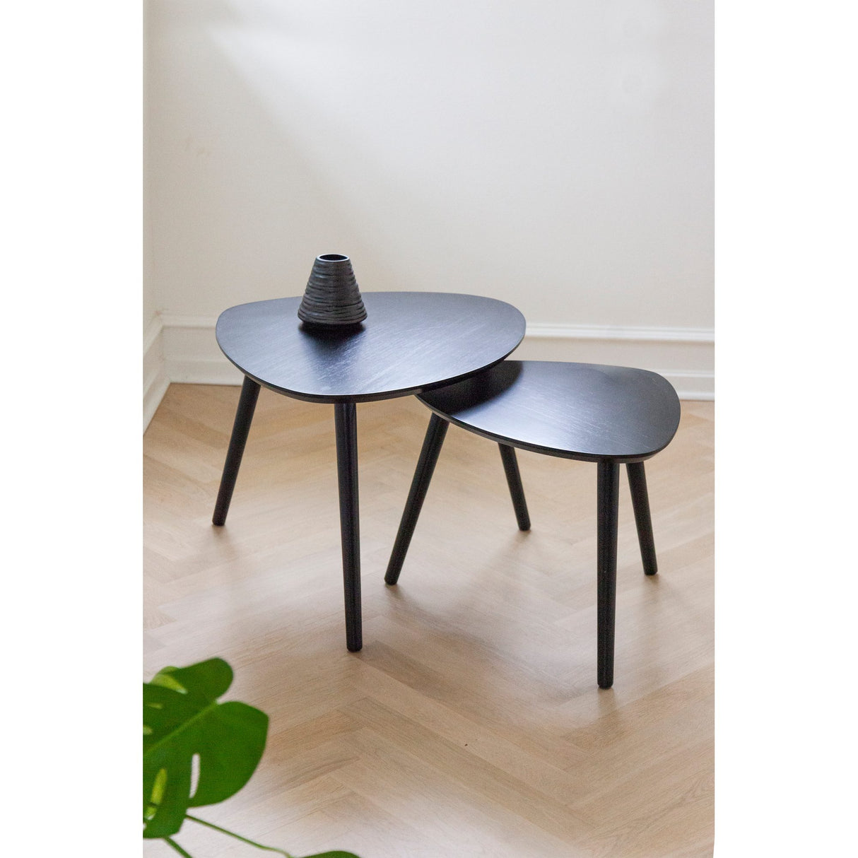 Noble 2-set Stor/Liten Satsbord Svart