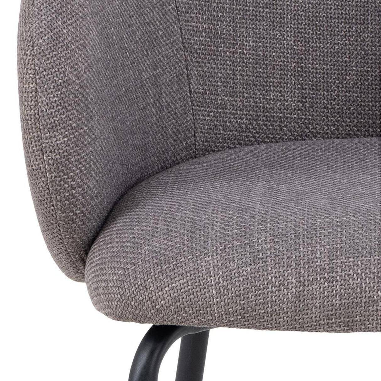 Chaumont Karmstol Basel tyg Ljusgrå-Brun