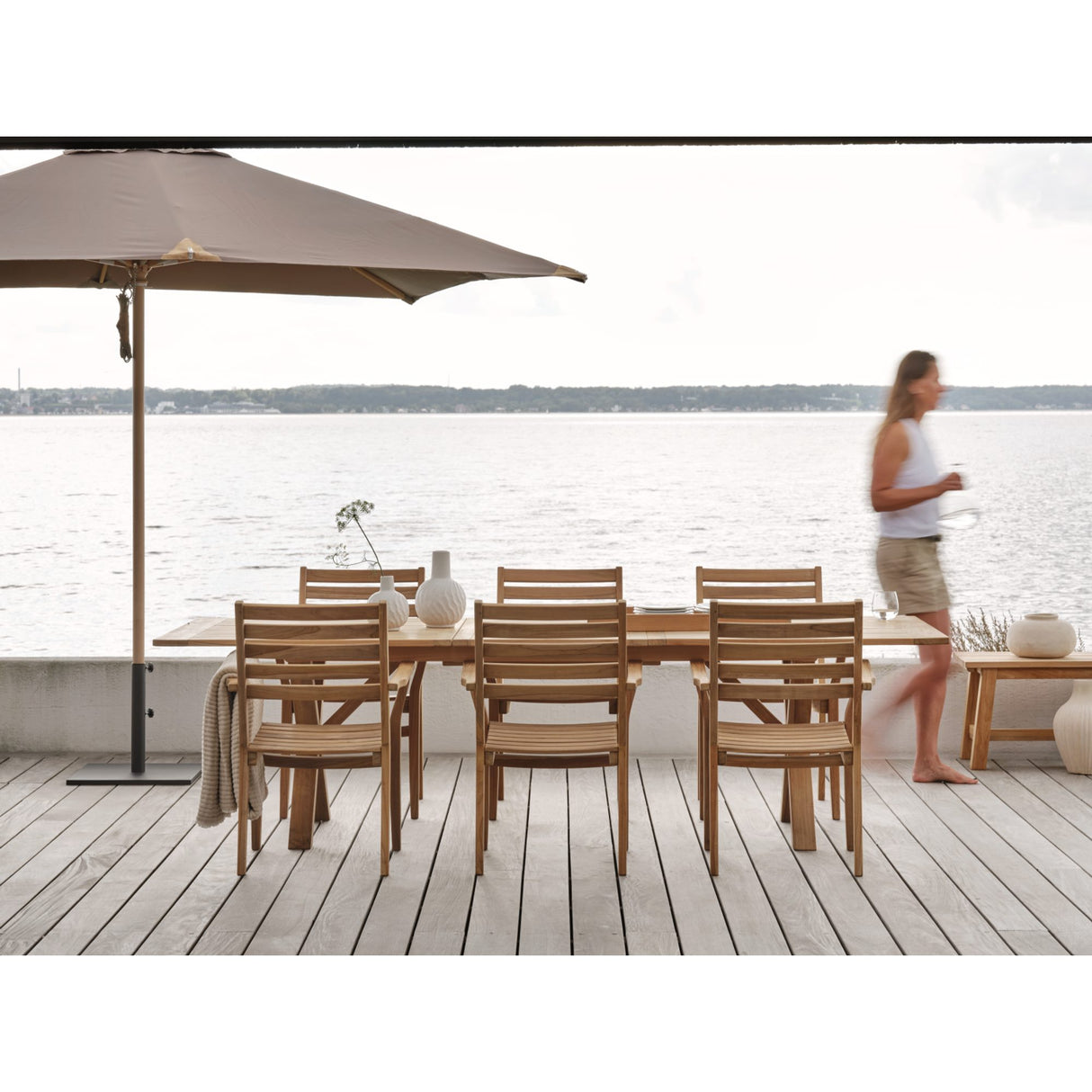 Como Parasoll 3x3m Natur/Taupe