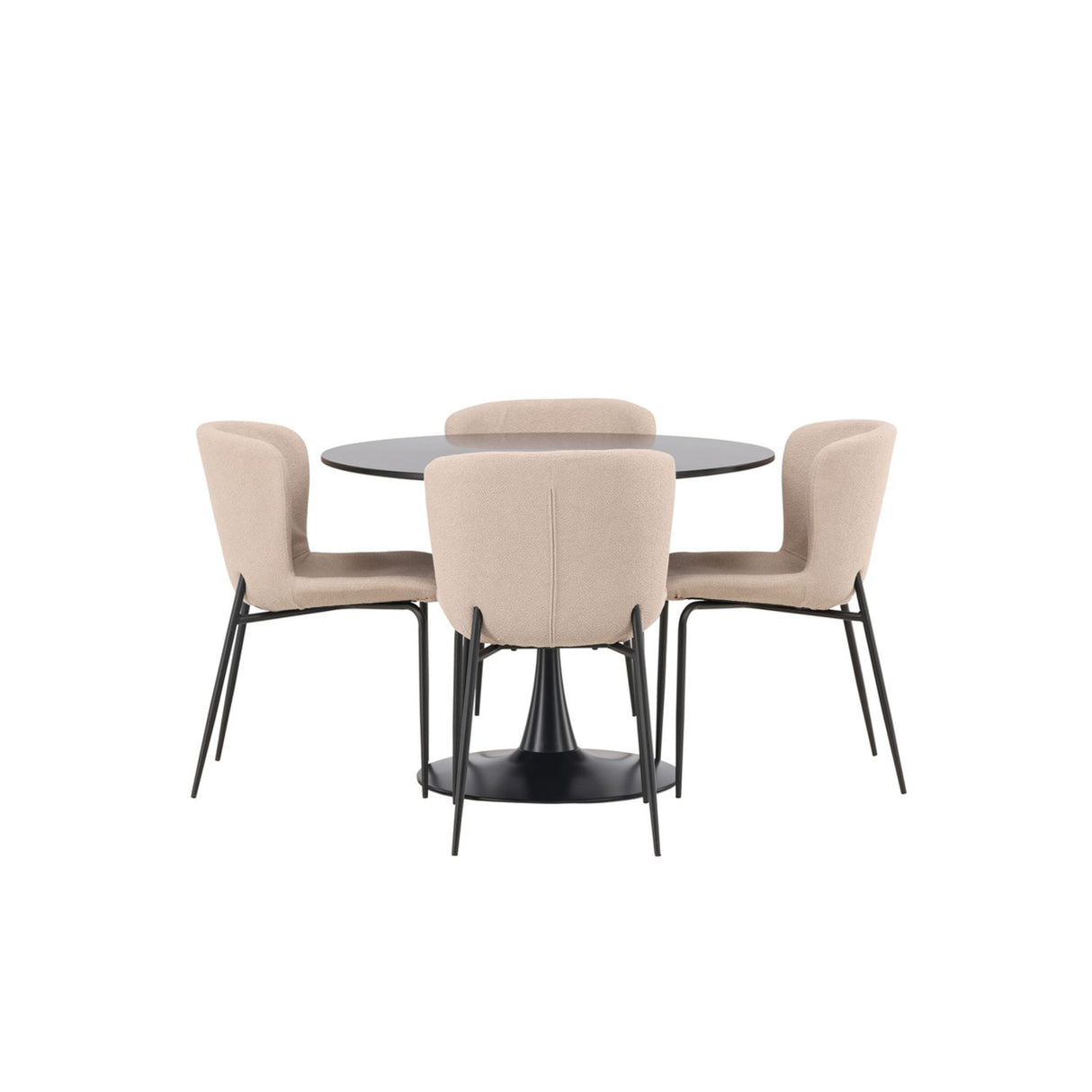 Glade, Modesto Rund matgrupp Svart,Brun, Svart, ⌀100