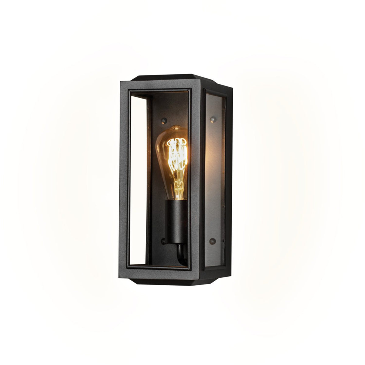 Carpi E27 Vägglampa Ute Svart/Klar, Liten (12.5 cm)