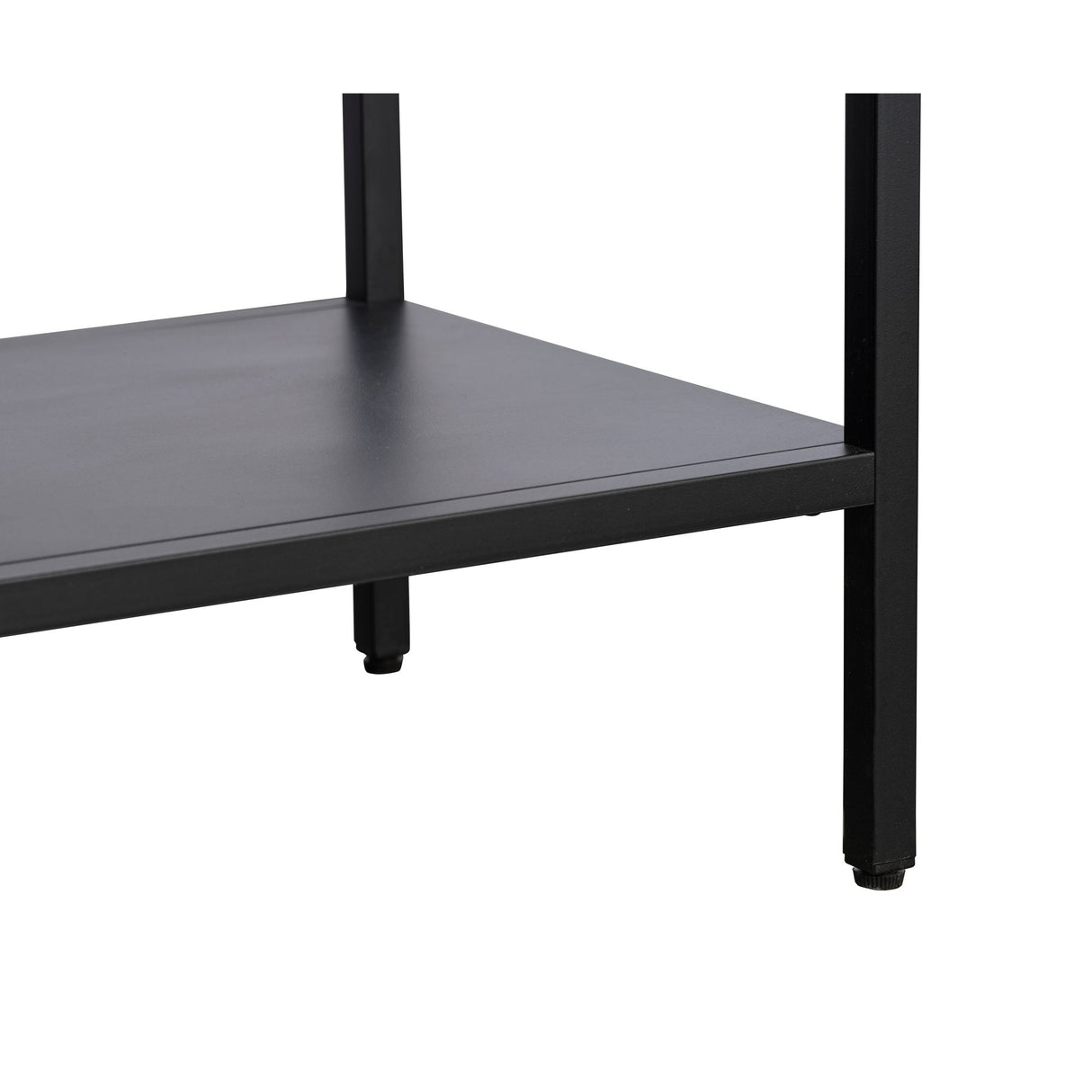 Milano Skåp 160 cm höga ben Glas Svart