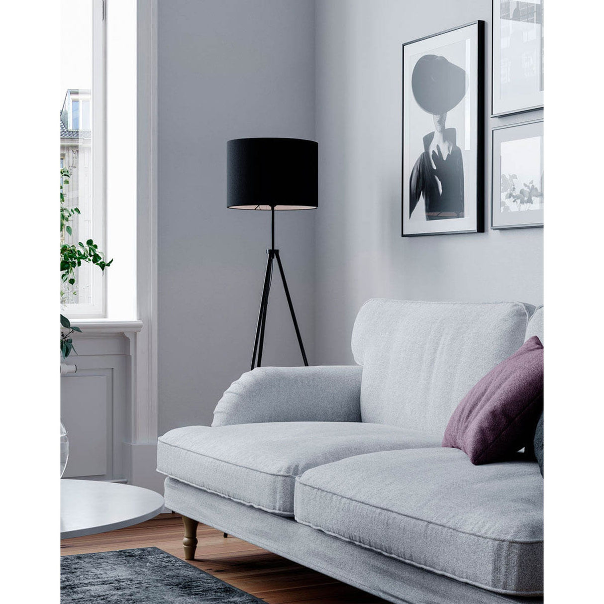 Rina Golvlampa Svart