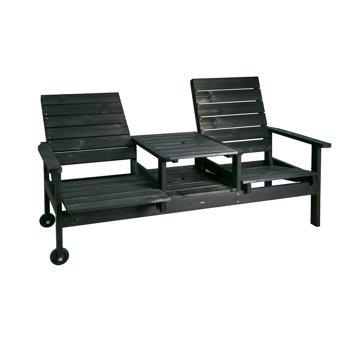 Du & Ja 2-sits Utesoffa Svart