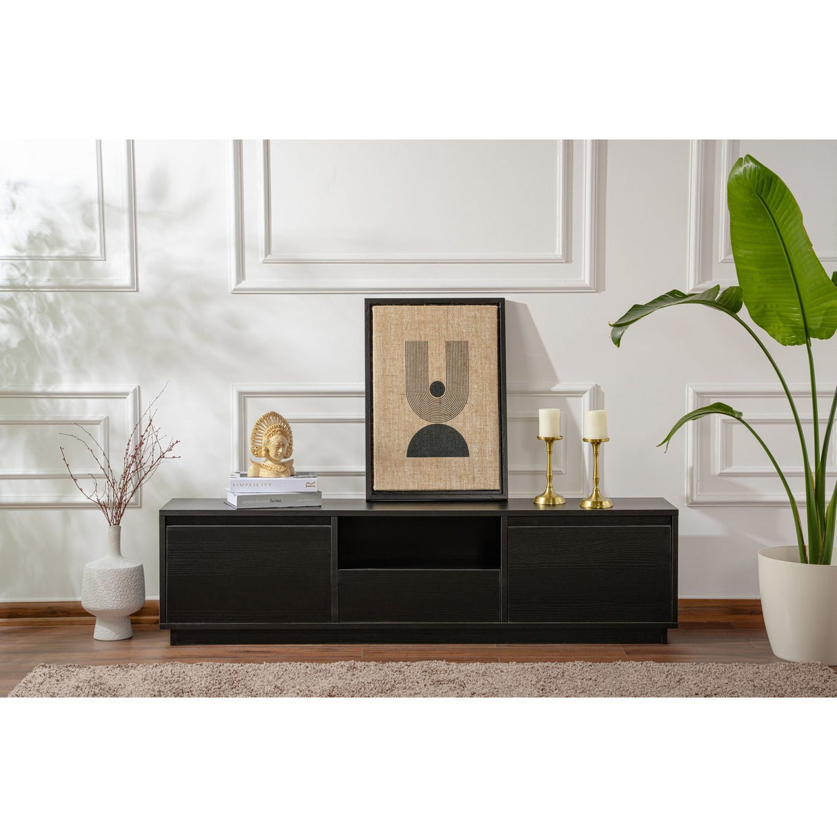 Vanguard TV-bänk Wood Black