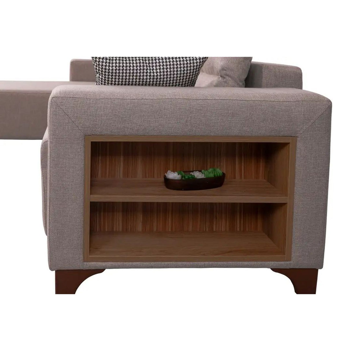 Dakar Mini (45 x 45 cm) Bäddsoffa, hörn Gräddvit