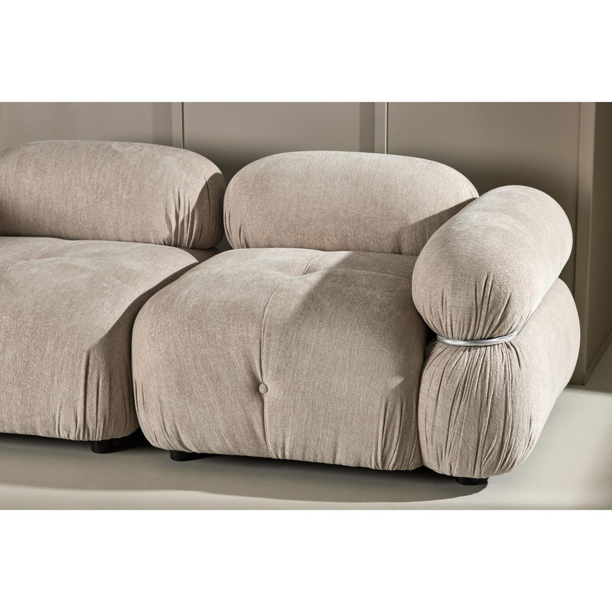 Mika 2-sitssoffa Beige, Silver