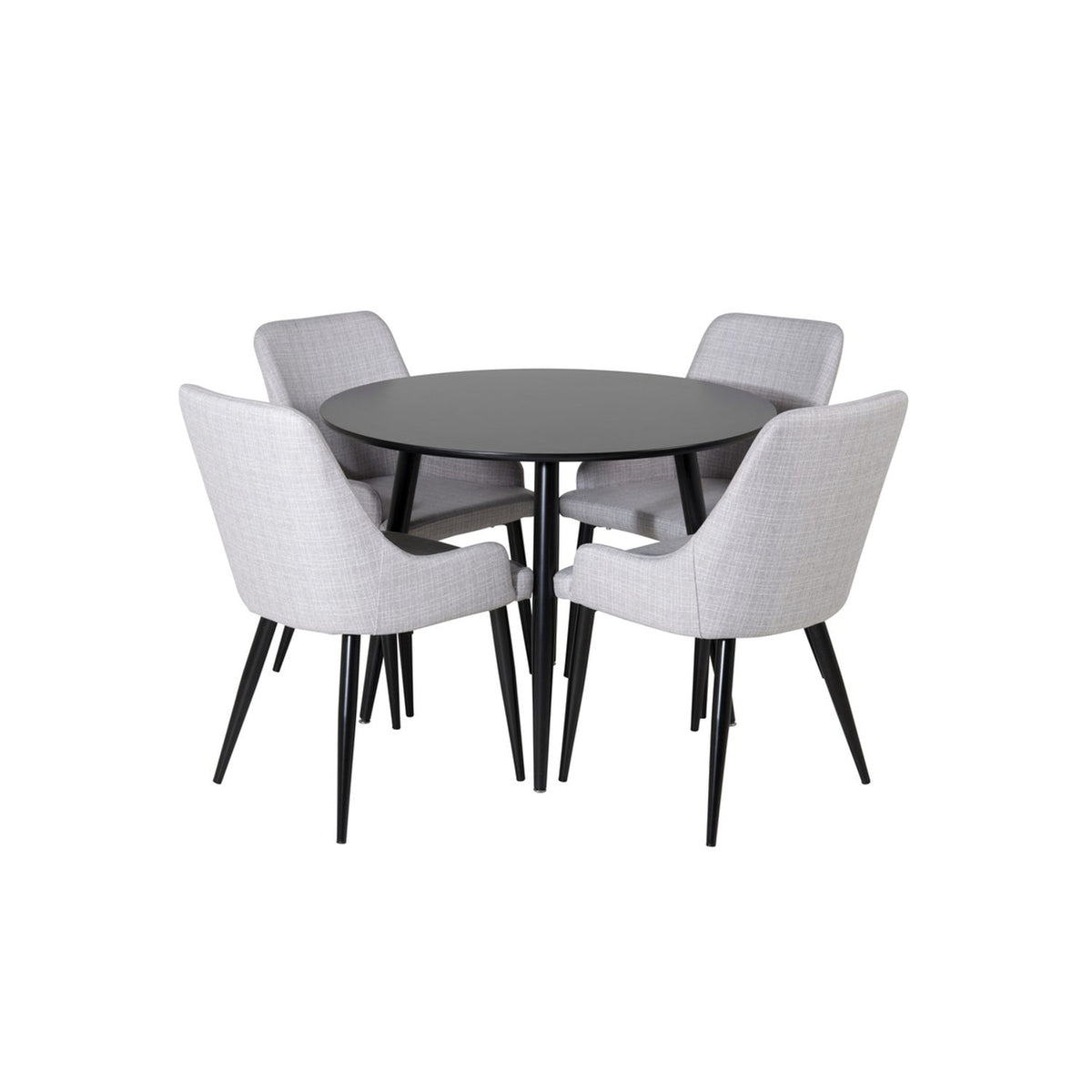 Plaza, Plaza Rund matgrupp Svart,Grå, Svart, ⌀100