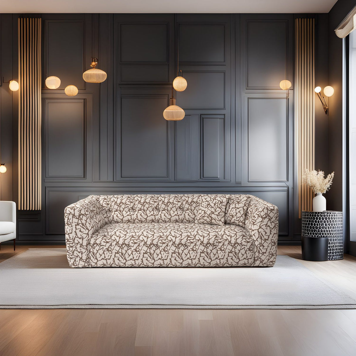 Bamako (235 x 100 x 72 cm) 3-sitssoffa Tan
