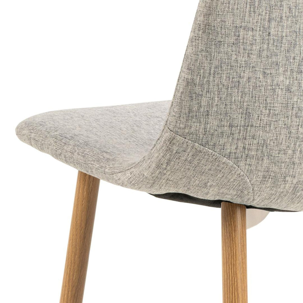 Nicole Matstol Nesia tyg Ljusgrå/Ek