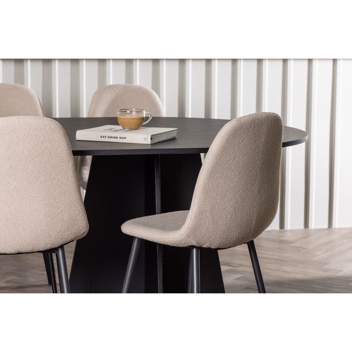 Bootcut, Polar Oval matgrupp Beige,Svart, Svart, 230 x 115