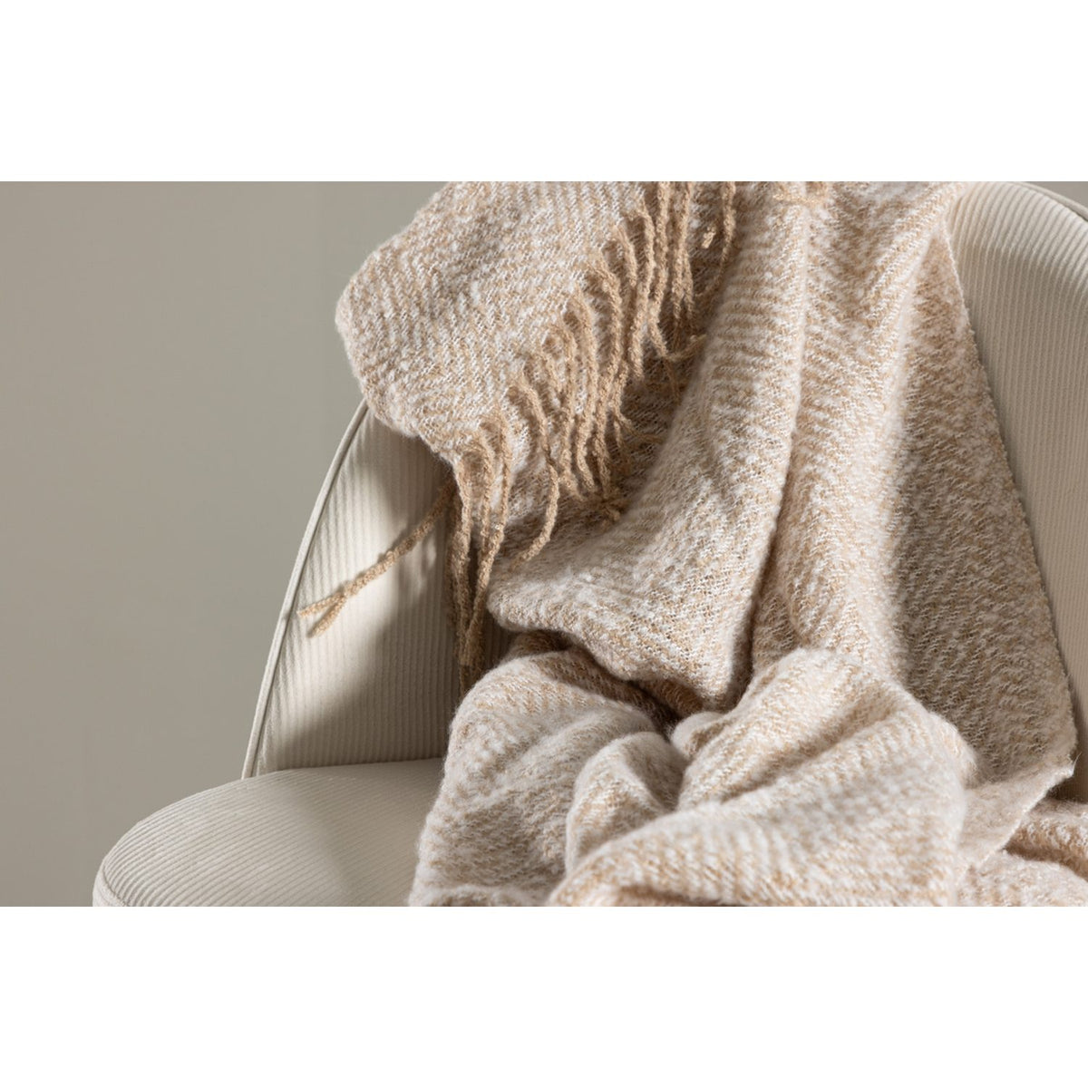 Toby Pläd Beige