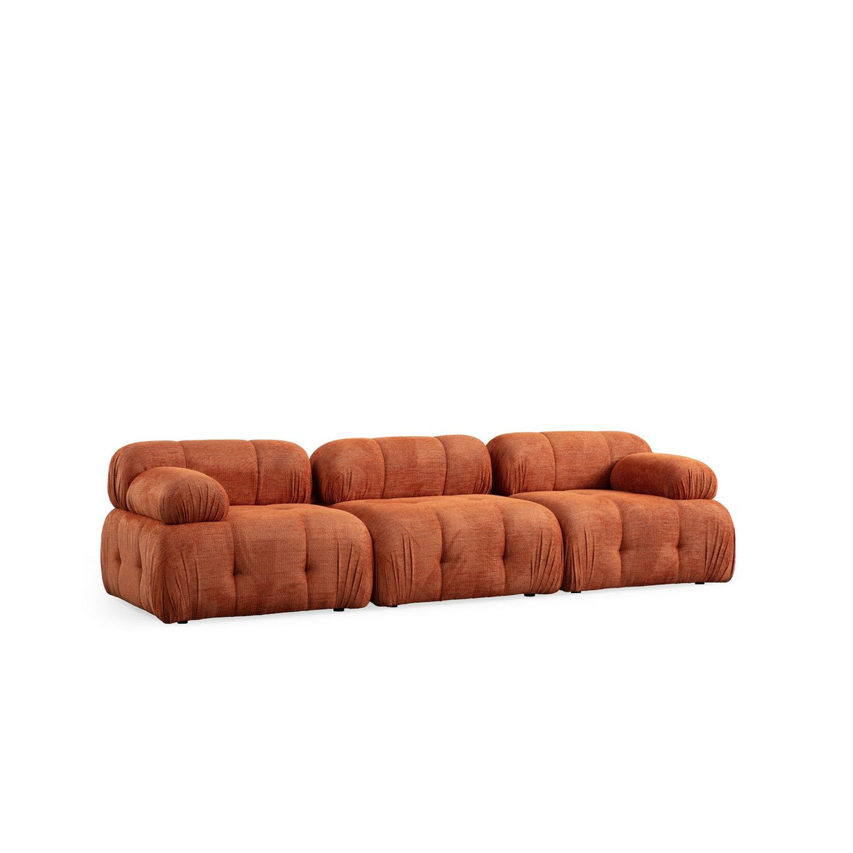 Siena 3 (290 x 95 x 75 cm) 3-sitssoffa Orange