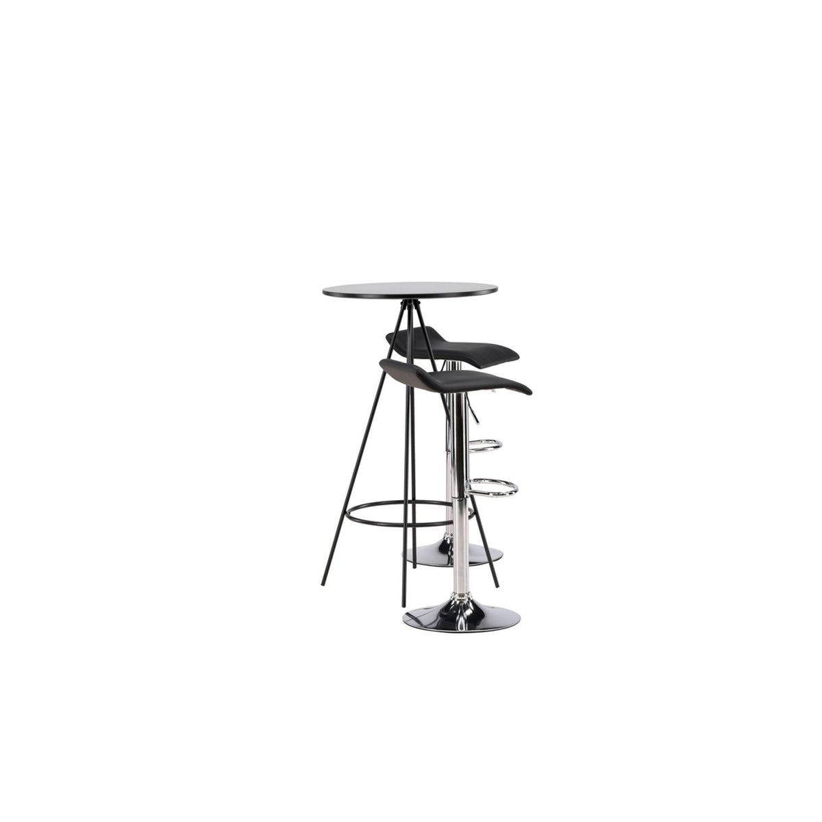 Bistro, Jonna Rund matgrupp Svart,Silver, Svart, ⌀60