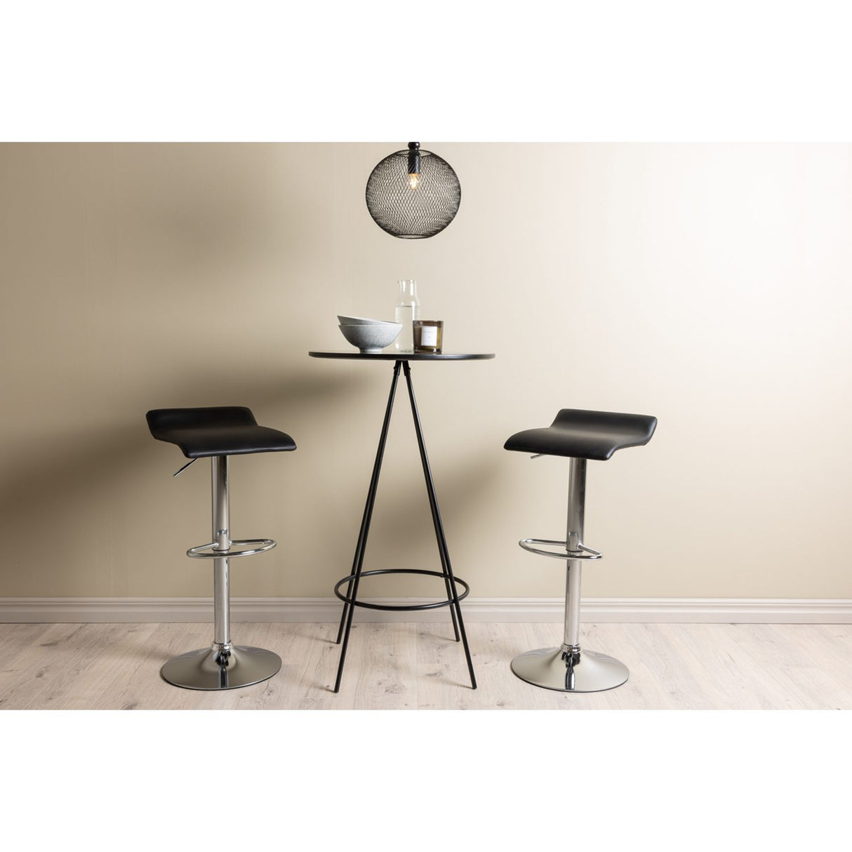 Bistro, Jonna Rund matgrupp Svart,Silver, Svart, ⌀60