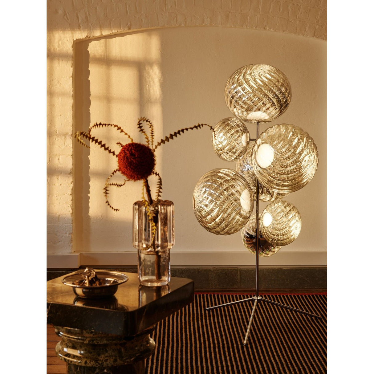 Whirl Golvlampa Silver