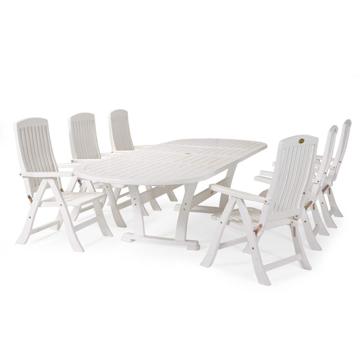 Amelia Positionsfåtölj Vit