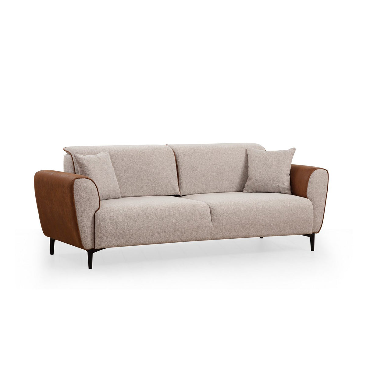 Minsk (215 x 85 cm) 3-sits bäddsoffa Beige kanel