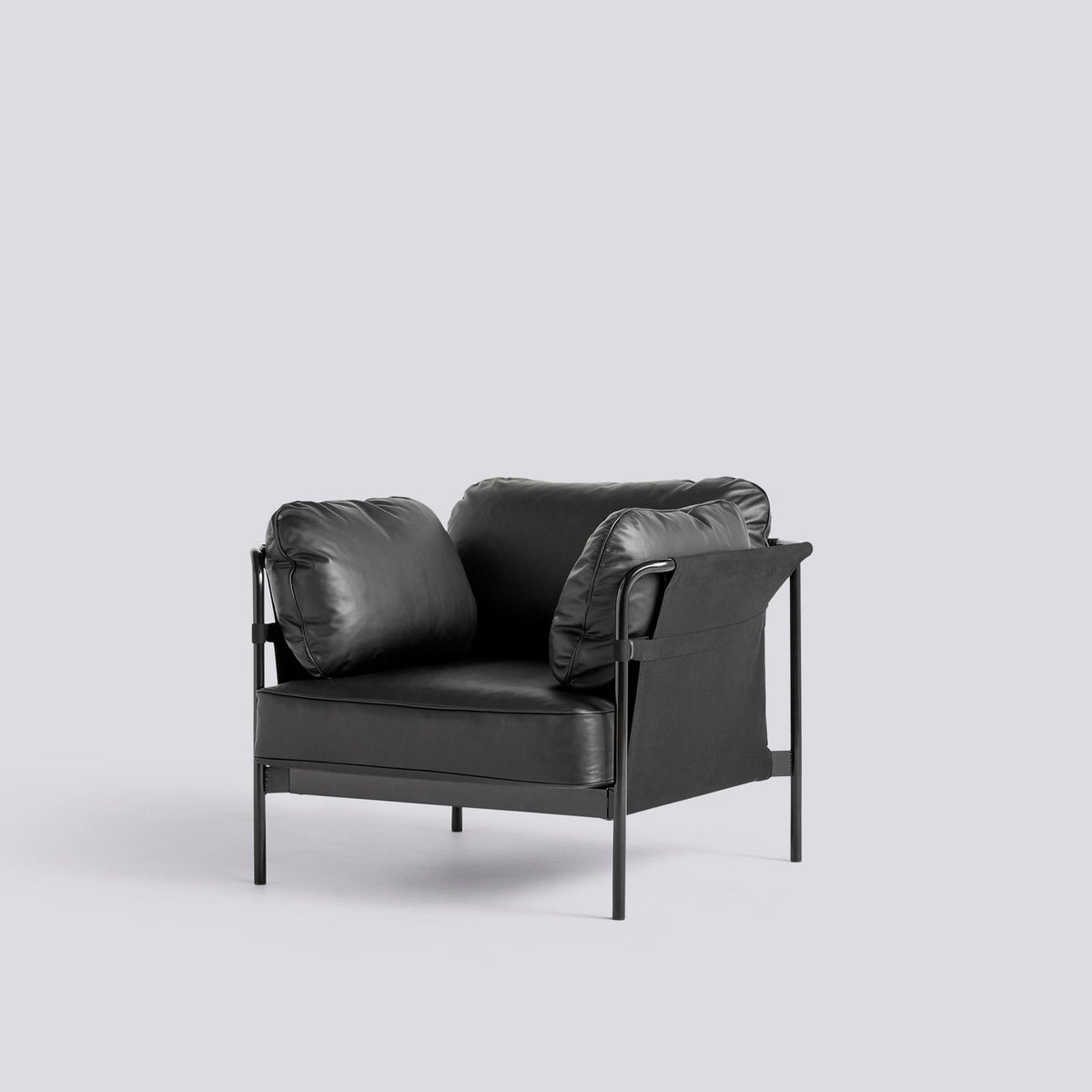 Can 1-sits Fåtölj Sense Black, Black – pulverlackerat stål, Black
