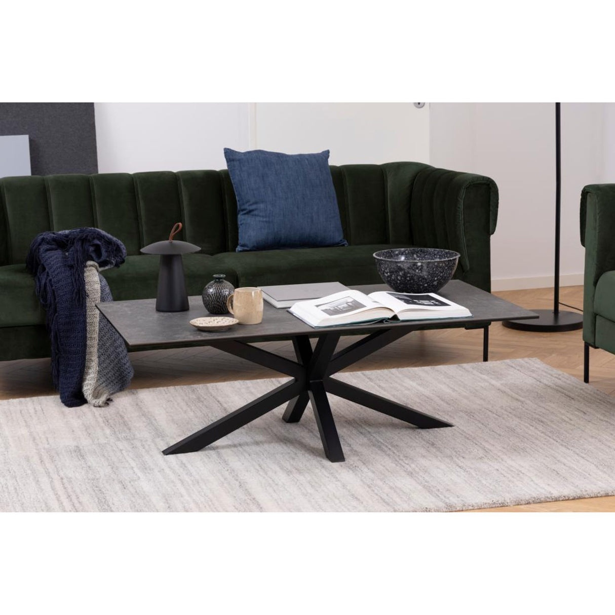 Verdun Soffbord 130x70 cm Svart