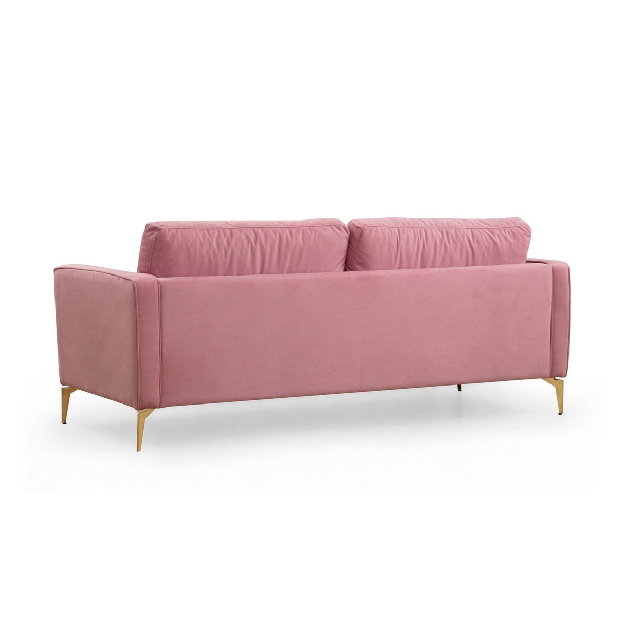 Rom (215 x 90 x 70 cm) 3-sitssoffa Dammig rosa