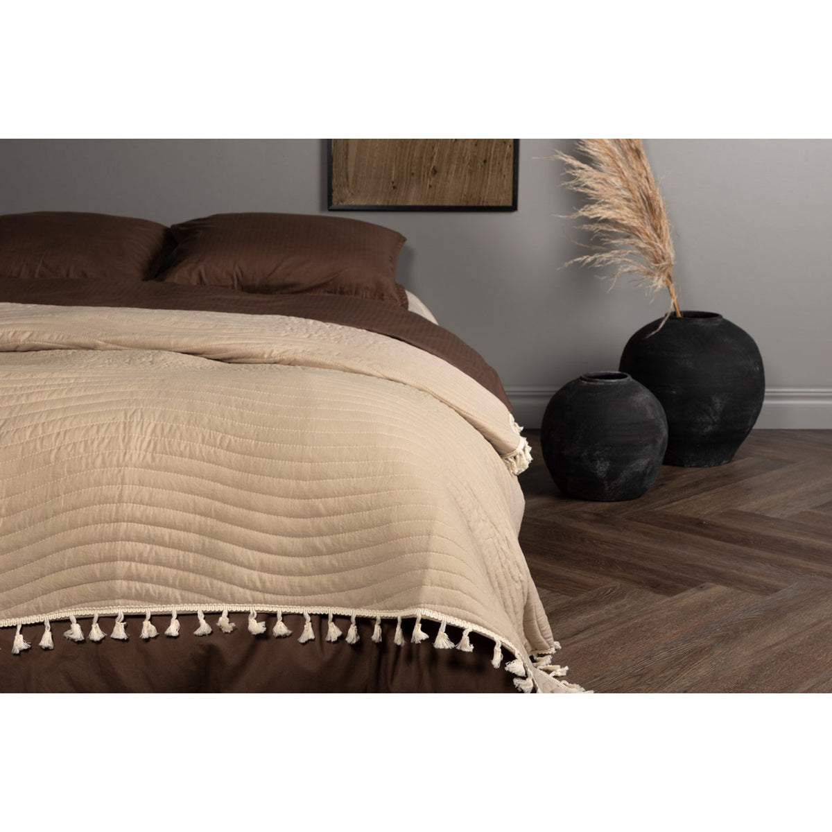 Lias Överkast Beige