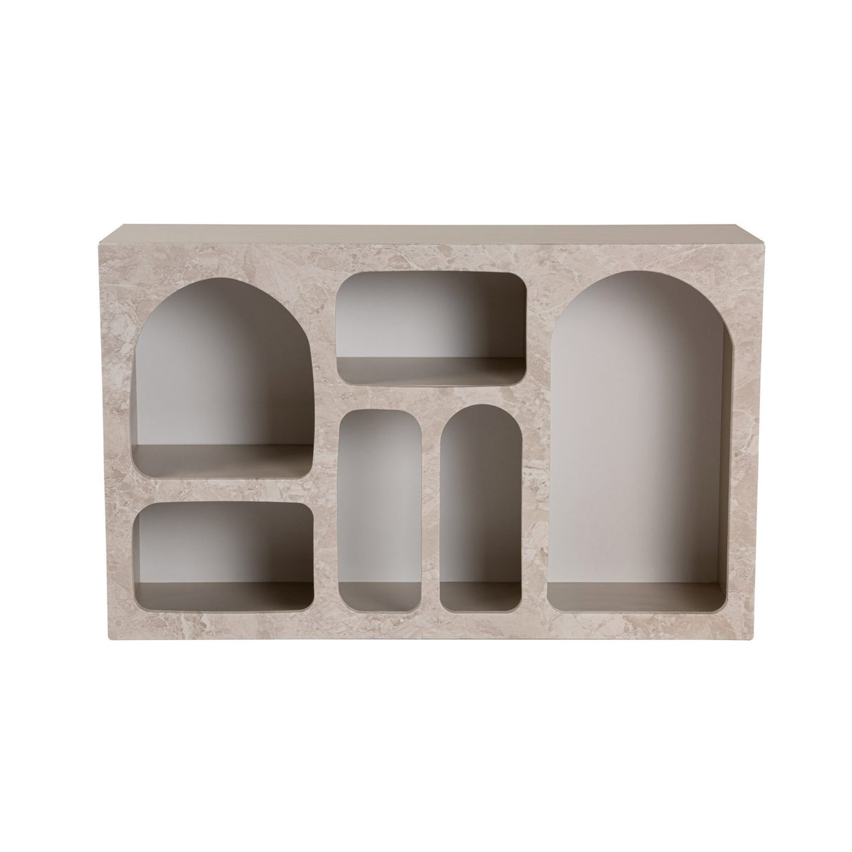 Liva 120 (120 x 74 x 37 cm) Konsol Travertinmarmor sandsten