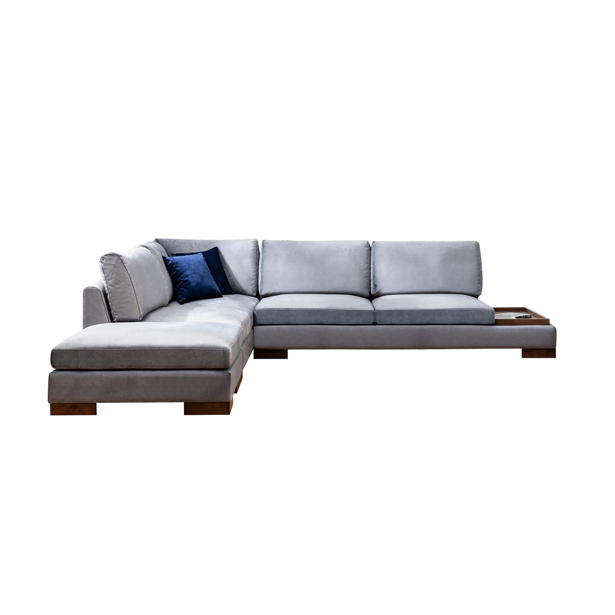 Kigali Hörn med puff (193 x 97 x 80 cm) Hörnsoffa Mörkgrå