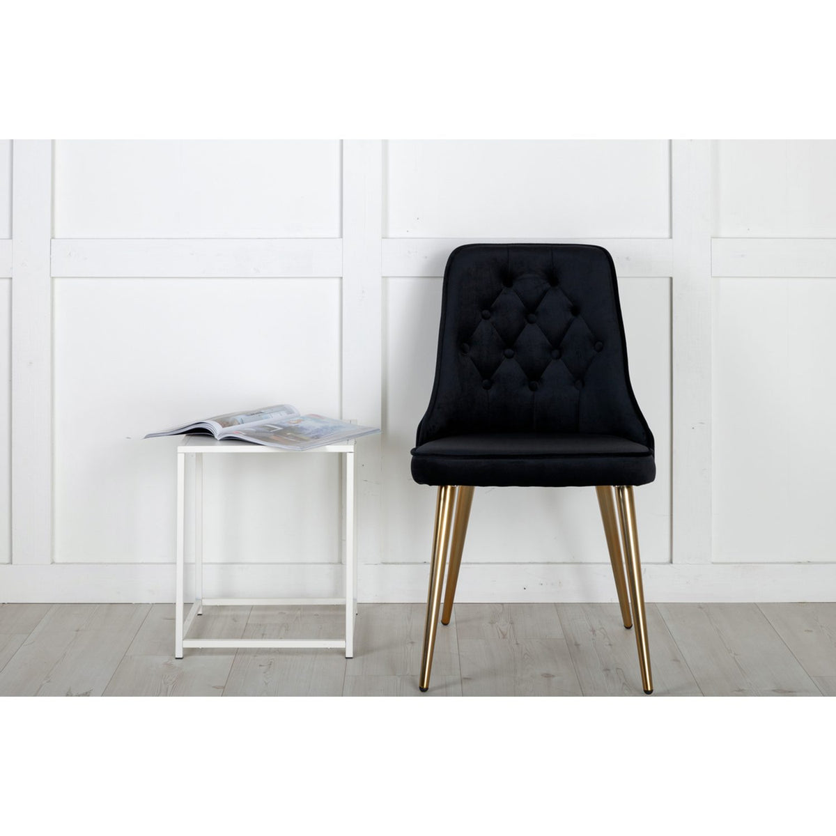 Velvet Deluxe Matstol Guld