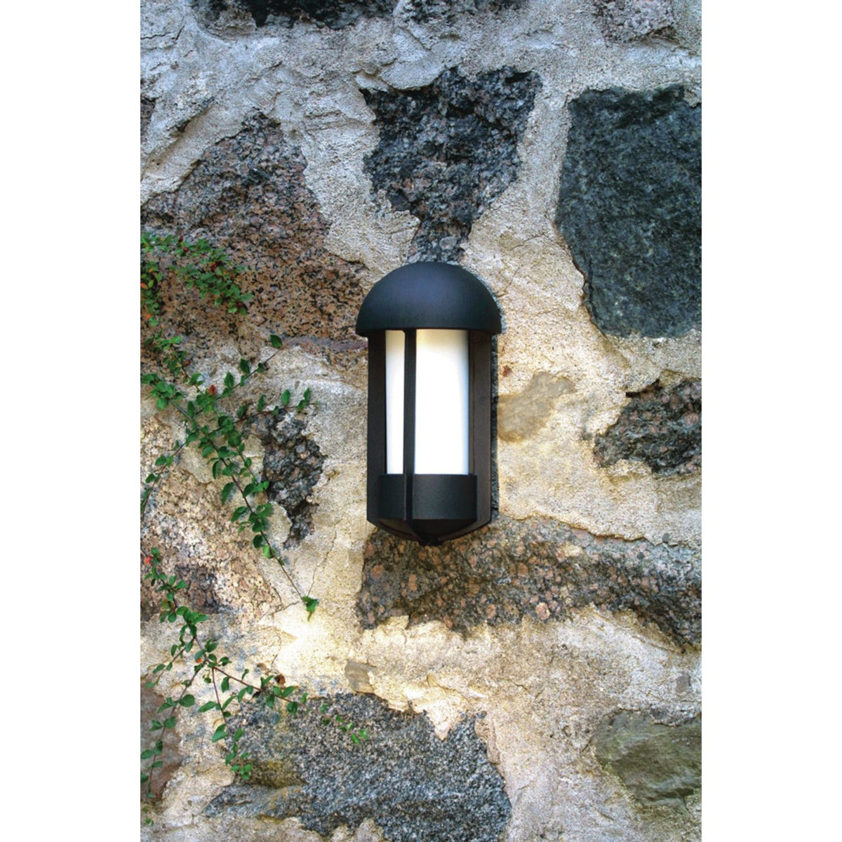 Tyr E27 Vägglampa Ute Mattsvart